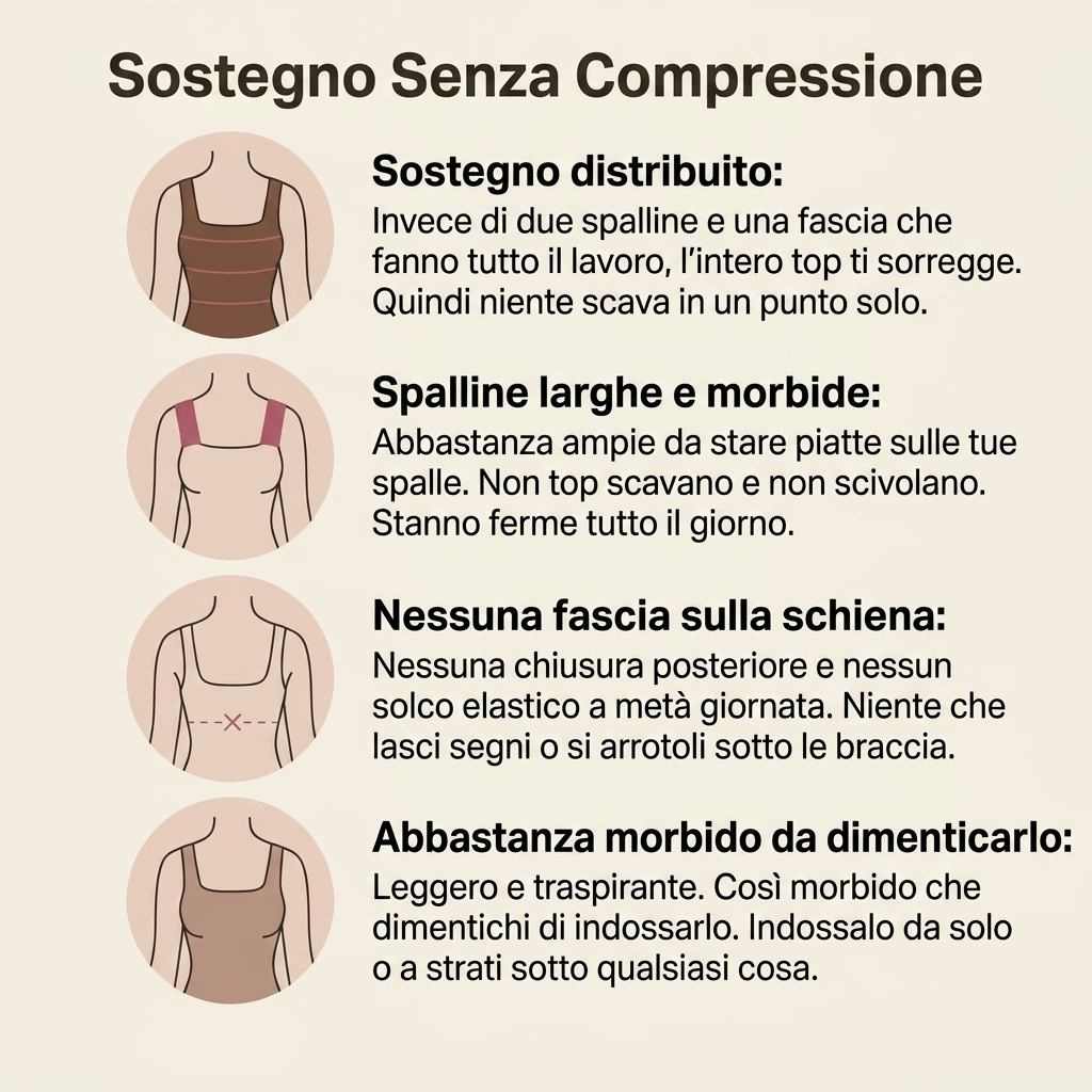 Senara — Canotta Comfort con Reggiseno Integrato