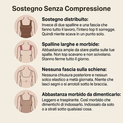 Senara — Canotta Comfort con Reggiseno Integrato